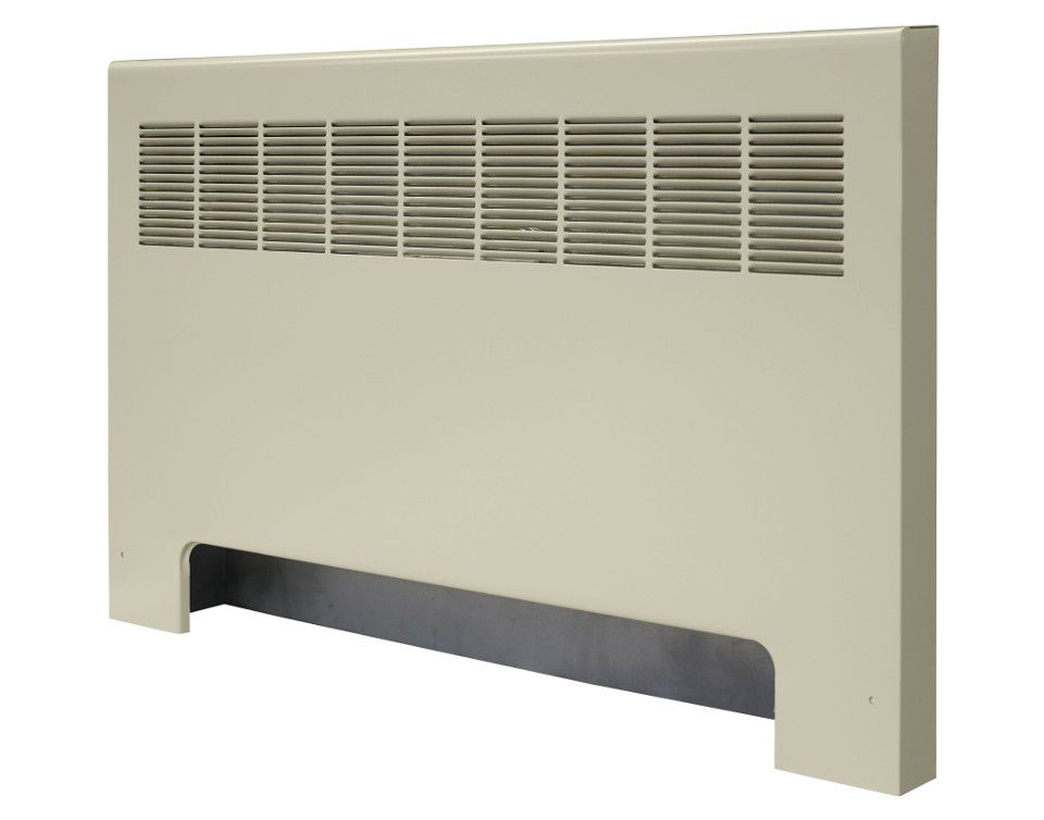 Front of a SR-A convector unit against a white background